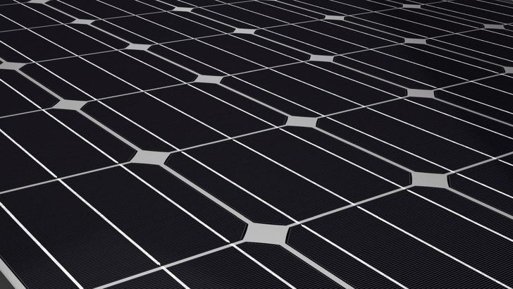 Mono cells have a homogenous black surface.