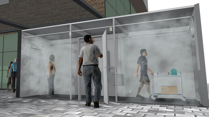 The sun2MobiDes is powered entirely by solar energy and is completely self-sufficient.