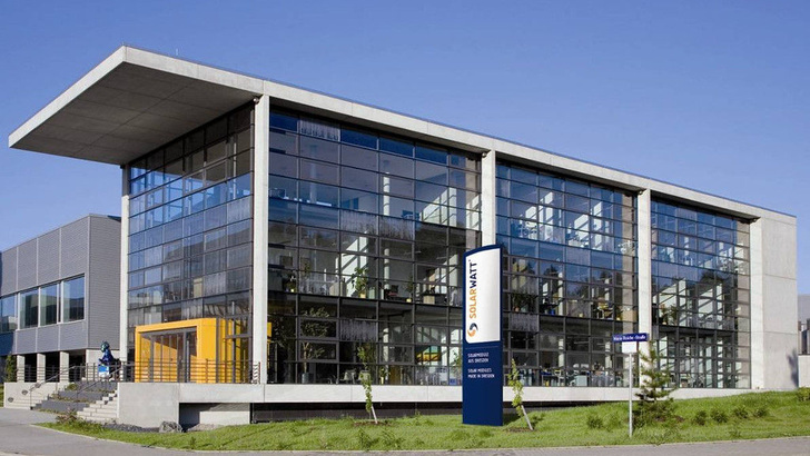Solarwatt`s headquarters in Dresden/Germany. - © Solarwatt

