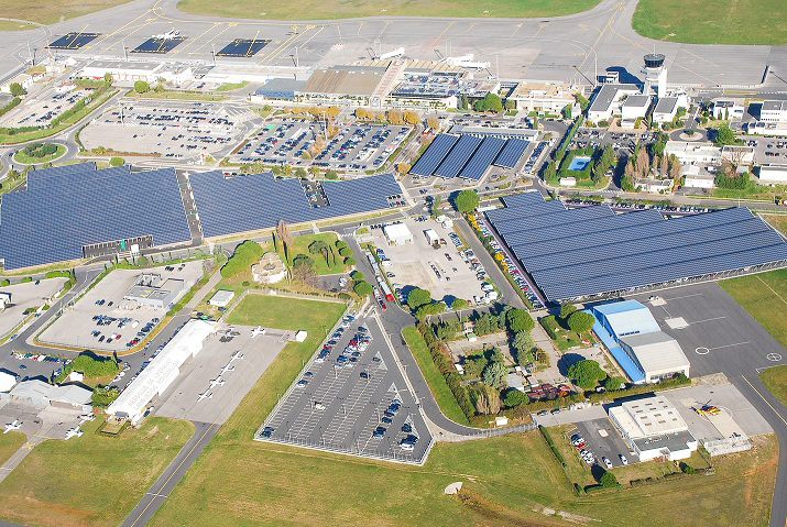 Solar power system at Airport Montepellier