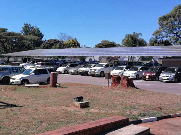 Most convenient solution: solar carports