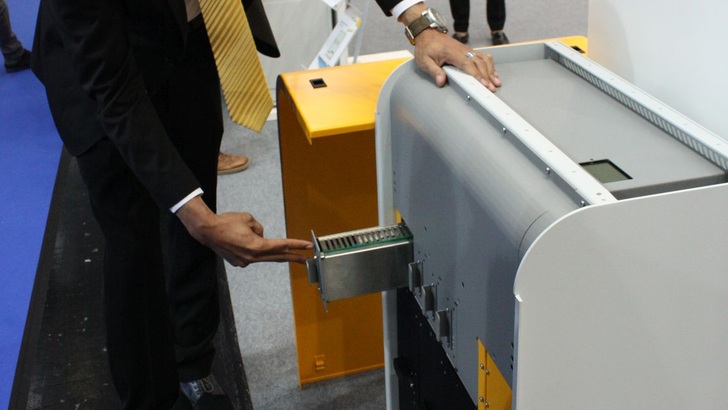 The BMS is built-in the storage system.