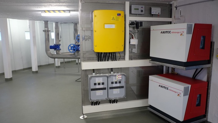 Installation with the Axitec storage system. - © Axitec
