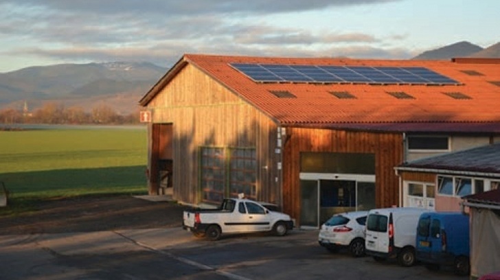 With a new law France also supports collective solar self-consumption solutions as at Wittelsheim Groupement Agricole d’Exploitation Collective (GAEC) dairy farm.