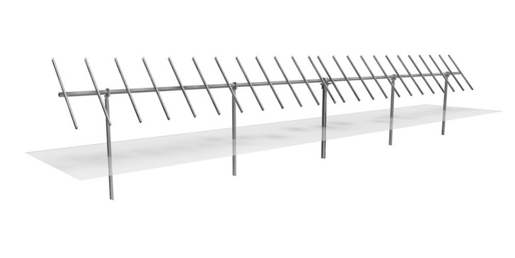 The newly developed tracker S100 has implemented a special worm gear rotation system.