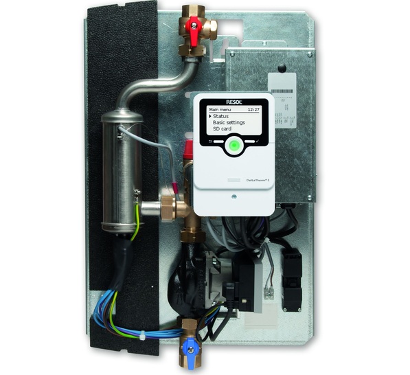 FlowSol E from  Resol has been designed for using excess current produced by a photovoltaic system. 