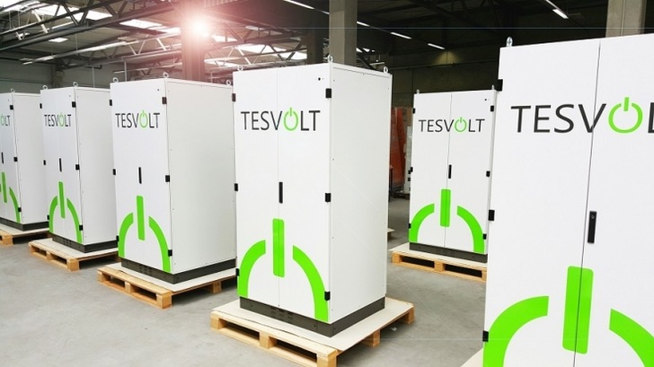 Commercial energy storage systems of Tesvolt.