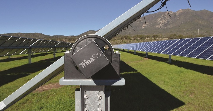 The integrated utility-scale TrinaPro solution features Trina Solar PV modules and single-axis tracking systems. - © Trina Solar
