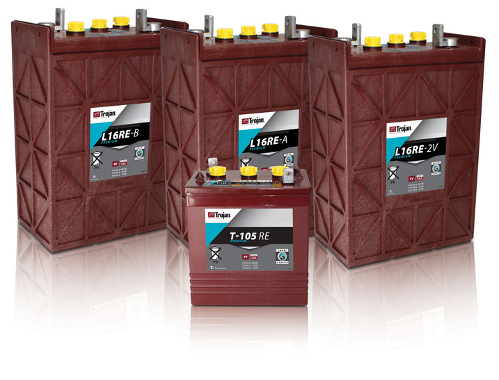 Deep-cycle batteries are used for various types of applications specific such as renewable energies. - © Trojan Battery

