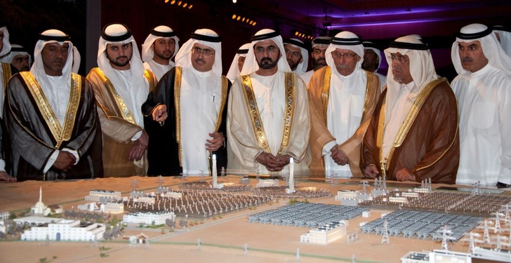 The Arab sheiks are planning giant solar fields in the desert.