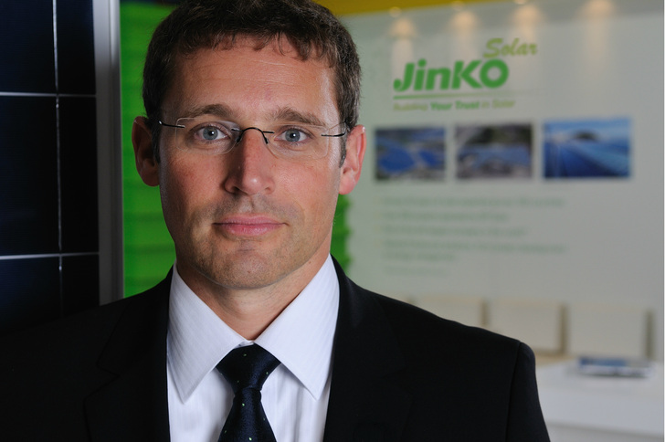 Frank Niendorf, general manager Europe, Jinko Solar sharing insights in interview with pv Europe