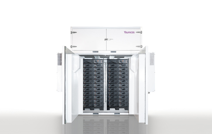 The Y.Cube is a fully integrated plug-and-play energy storage solution