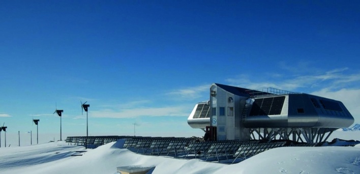 The Princess Elisabeth research station in the Antarctic
