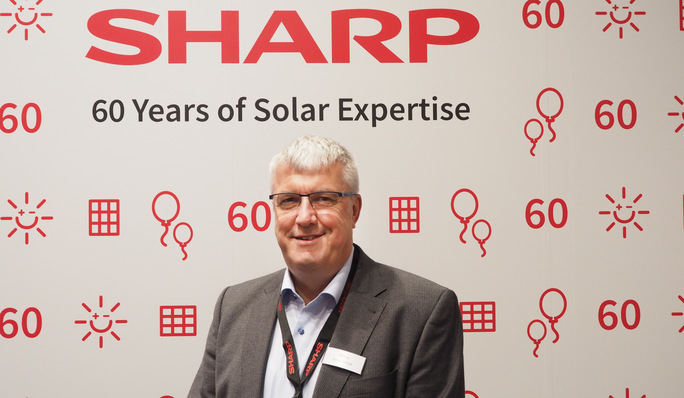 Peter Thiele, 58, President of Sharp Energy Solutions Europe, has been with Sharp since 1996.