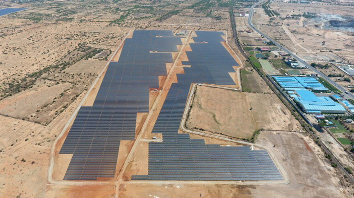 The giant solar plant will produce the amount of electricity consumed by about 40,500 average Vietnamese households.