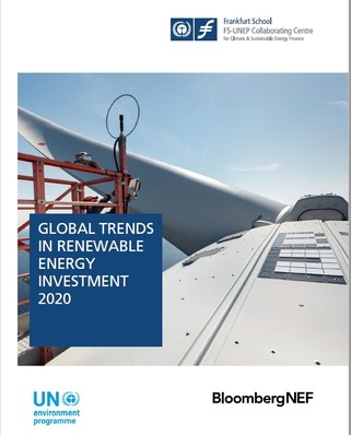 The report was published in collaboration between the UN Environment Programme (UNEP), the Frankfurt School-UNEP Collaborating Centre and BloombergNEF (BNEF).