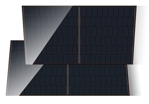 The all-black design allows easy integration of the modules into existing rooftops.