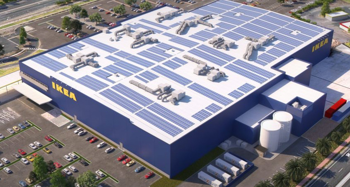 In the long run, the system will also provide EV-charging opportunities for customers, staff and IKEA's delivery fleet.