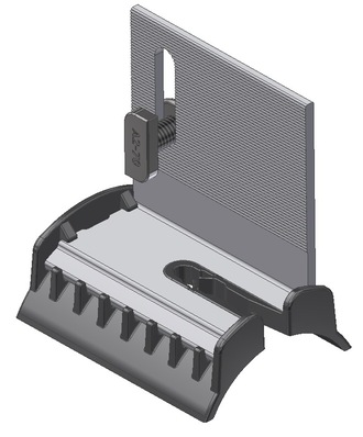 Now it will be possible to place the mounting brackets directly onto the wave of the corrugated roof plates.