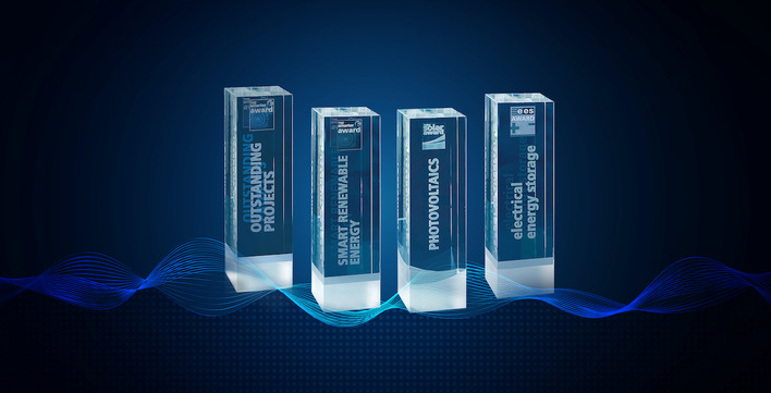 To win one of these four awards at The smarter E 2021, send in your application no later than March 31!