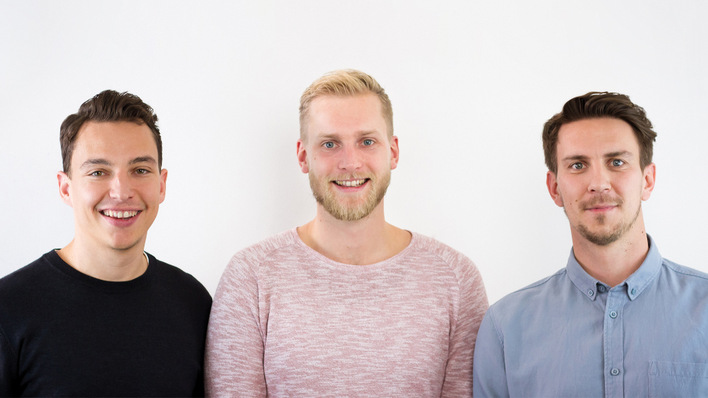 Tobias Wenleder, Enrico Brandmeier and Daniel Schmitt are the founders and managing directors of Memodo in Munich.