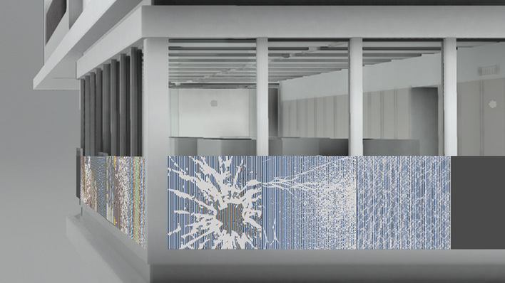 The winning design by Lynn Balli builds on the dynamics of glass and translates them into eight individual works of art.