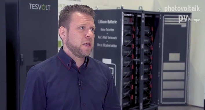 Tesvolt presents its new commercial energy storage system TS-I HV 80.