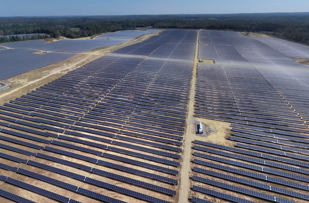 Solar park in North Carolina, financed by the international solar fund NPIII of Next Energy Capital Group.