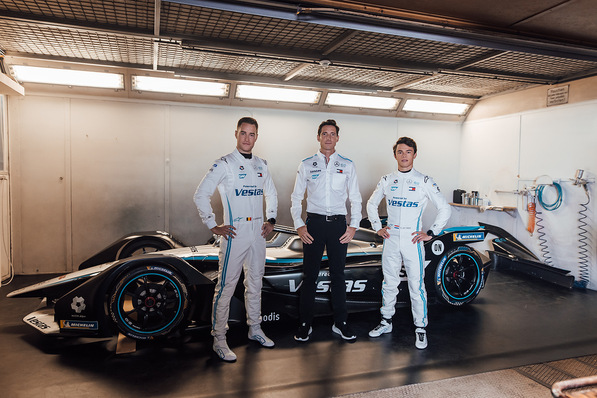 This season’s Mercedes-Benz EQ Formula E team.