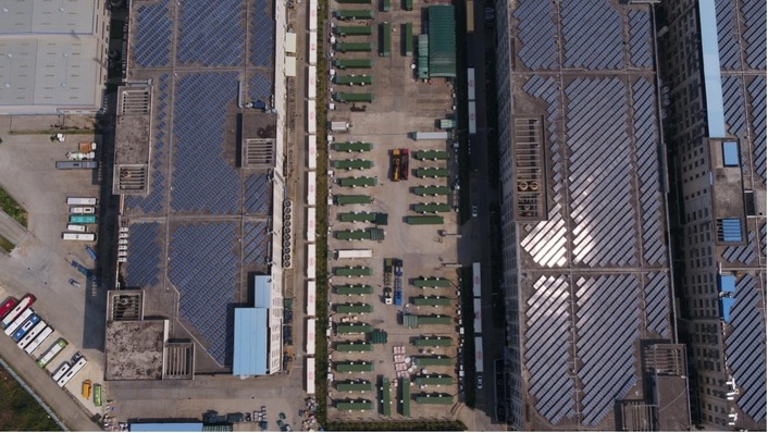 The photovoltaic system in BYD Pingshan Industrial Campus