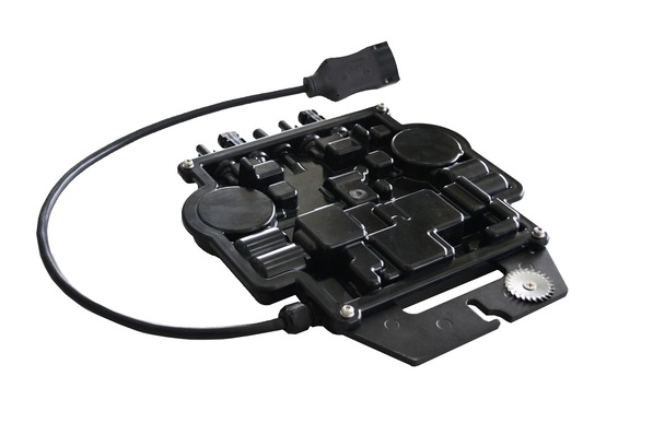 The housing is a combination of die-cast aluminium on the front and robust polymer on the back.