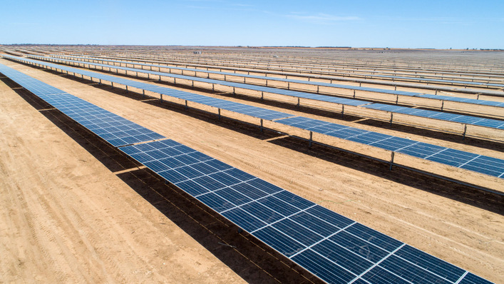 Besides Australia - seen here: the Limondale solar farm - the US is one of the key markets for the development of green power projects.