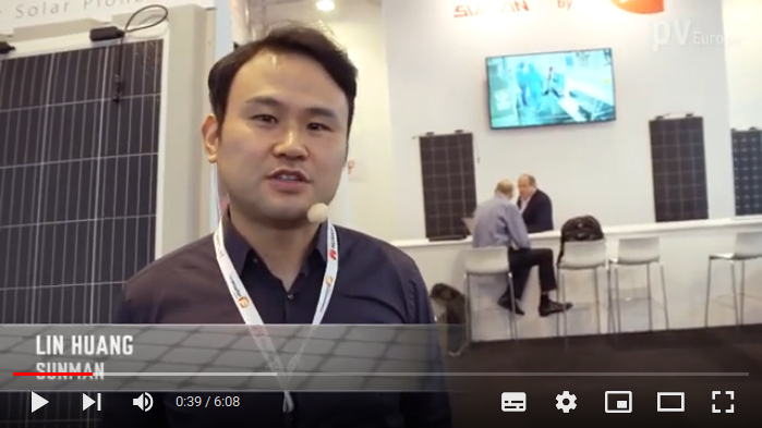 Lin Huang from Sunman knows all the details about the ultra-light solar modules.