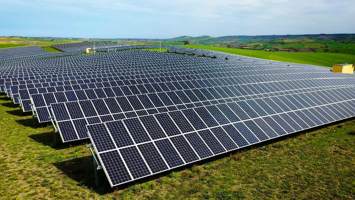 Photovoltaic plant in Molisen in Italy.