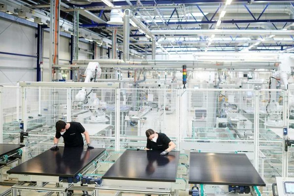 New plant of Meyer Burger in Freiberg/Germany for high-efficiency solar modules.