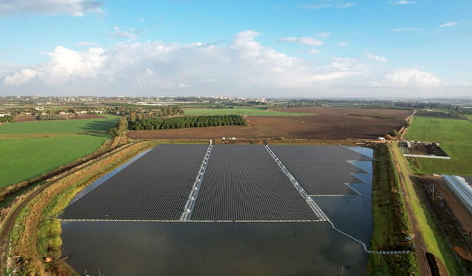 This floating plant has 4.8 megawatts and is located at Gan HaShomron in Israel.