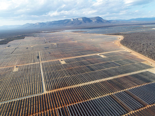 The Helio Valgas solar park in Varzea da Palma, Minas Gerais, has a capacity of 650 megawatts.