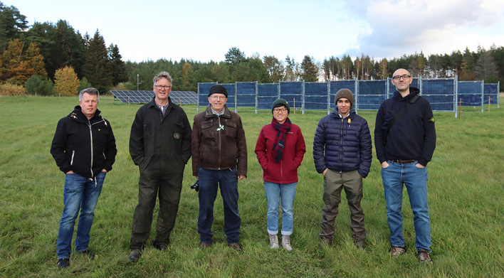 The awarded Agrivoltaic team of Mälardalen University/Sweden.