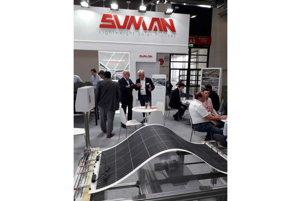 Sunman dispenses entirely with glass for its solar modules.