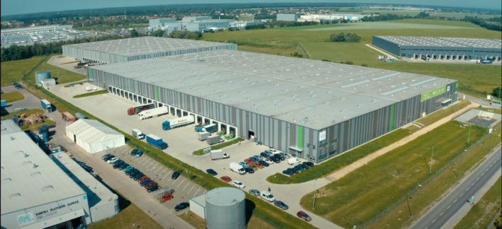 The warehouse of the wholesaler Keno in Gliwice, Poland.