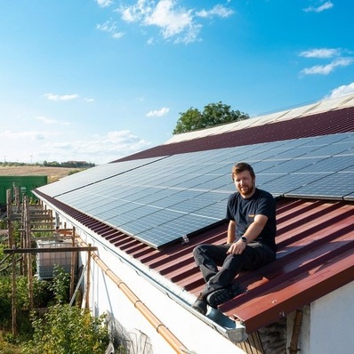 Farmer Kuhn, the 7th generation to head his farm, on his way towards self-sufficiency.