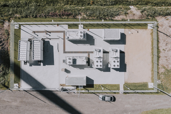 The electrolysis site operated by GP Joule in Bosbüll in northern Germany.