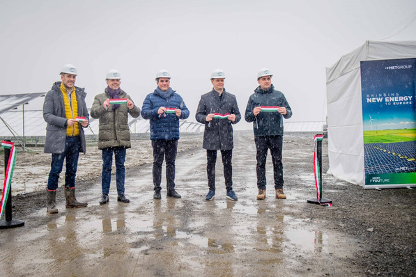 Official opening of one of new solar parks in MET Group in Hungary.