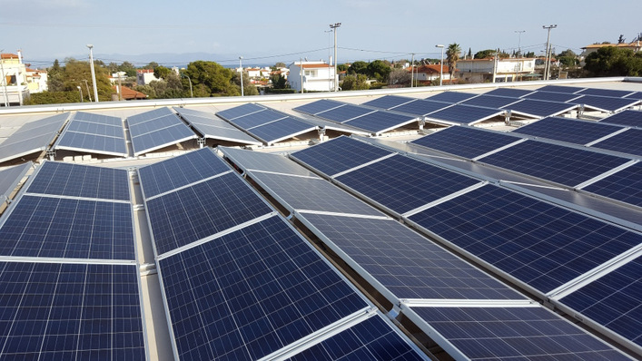 Solar rooftop installations are getting more and more popular in Greece.