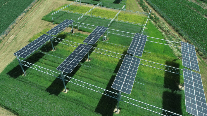 In the Agri Food-Energy Park of the Institute of Plant Sciences, scientists at Forschungszentrum Jülich are testing new concepts for agri-PV - in future also with printed solar cells.