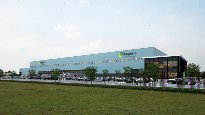 BayWa r.e.  Solar Trade is expanding its warehouses with a new climate-neutral hub at Wanssum container port/NL.