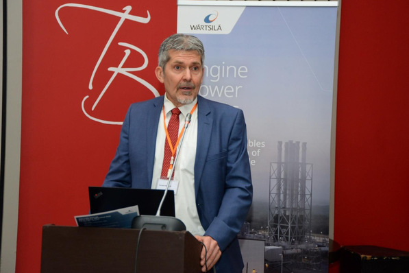 Kenneth Engblom, Vice President, Africa § Europe, Wärtsilä Energy, speaking at the West Africa Energy Transition Forum in Dakar/Senegal.