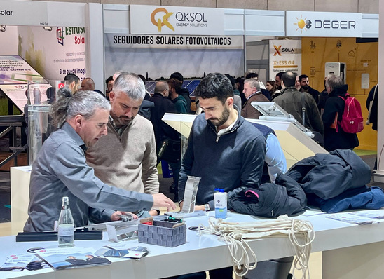  Miguel Giménez at the K2 Systems stand at Genera 2024.