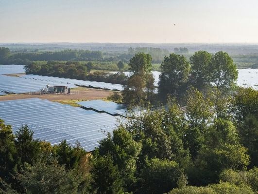  Solar park with storage in Denmark.