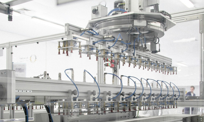  The machinery is already on site in the new PV module factory in in Langreo/Asturias (Spain).